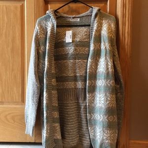 A Nordic- print cardigan
